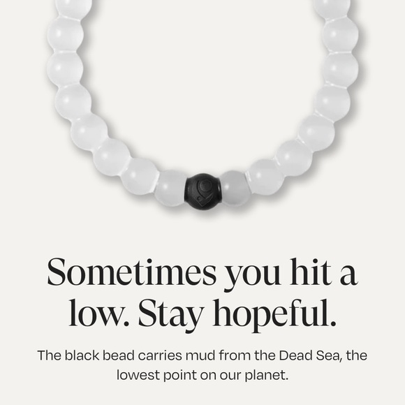 Two Lokai Bracelets Brand New Never Worn Small Wrists White and Black Bead - Picture 5 of 5